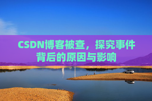 CSDN博客被查，探究事件背后的原因与影响